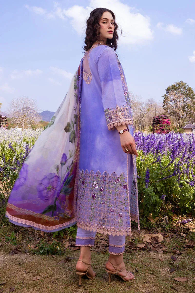 Mushq Hemline The Secret Garden Purple Chiffon – view 2 – Poshaq