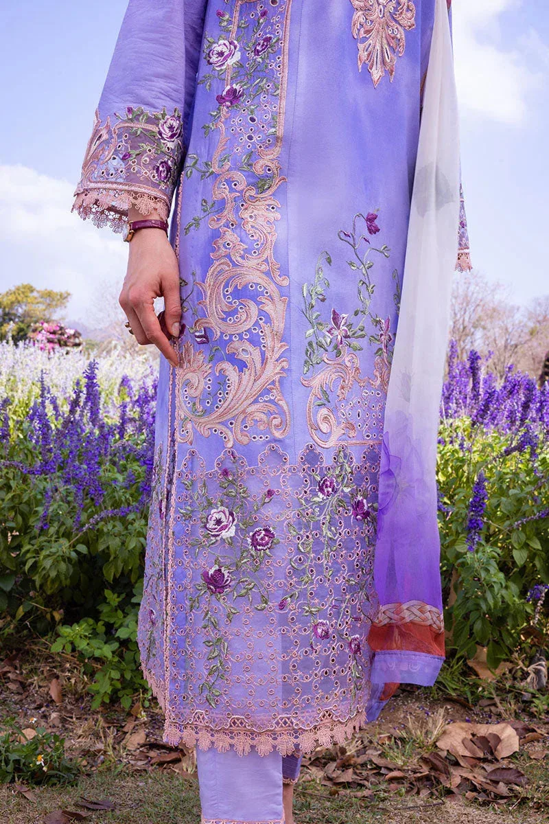 Mushq Hemline The Secret Garden Purple Chiffon – view 3 – Poshaq