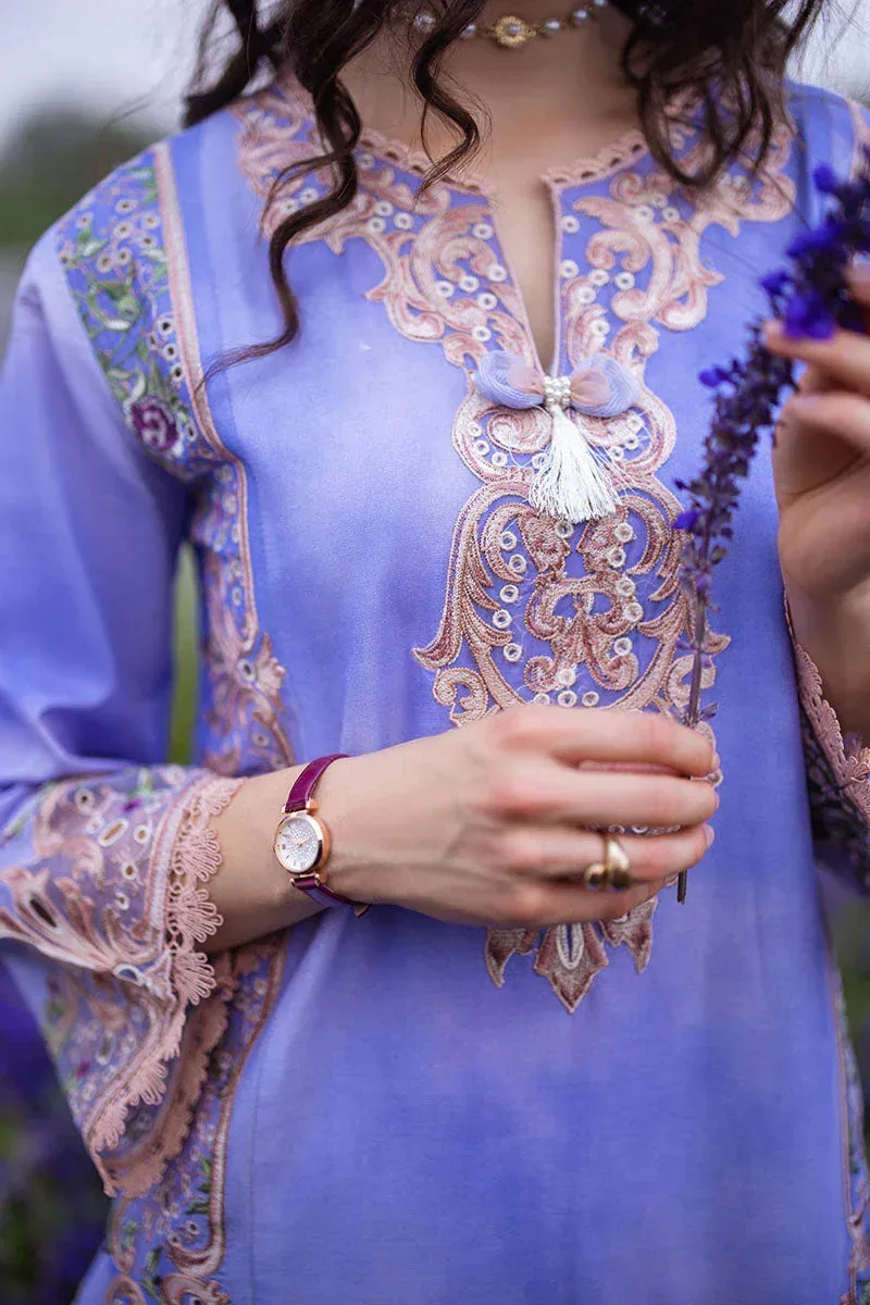 Mushq Hemline The Secret Garden Purple Chiffon – view 6 – Poshaq
