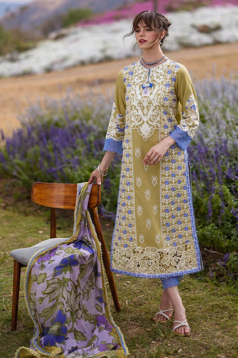 Mushq Hemline The Secret Garden Green Silk – view 1 – Poshaq