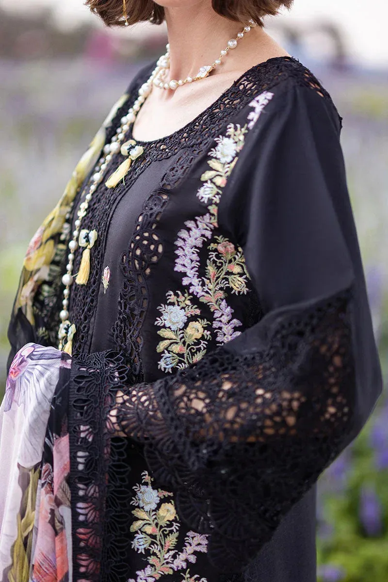 Mushq Hemline The Secret Garden Black Chiffon – view 6 – Poshaq