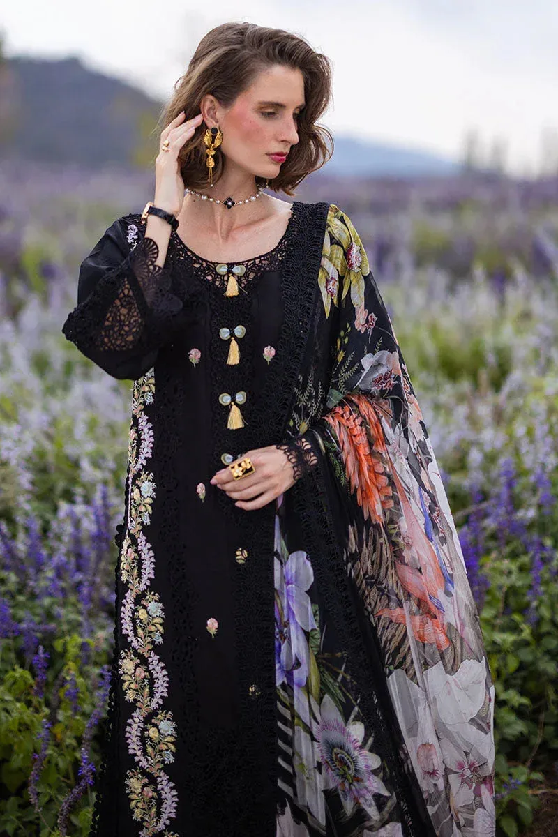 Mushq Hemline The Secret Garden Black Chiffon – view 7 – Poshaq