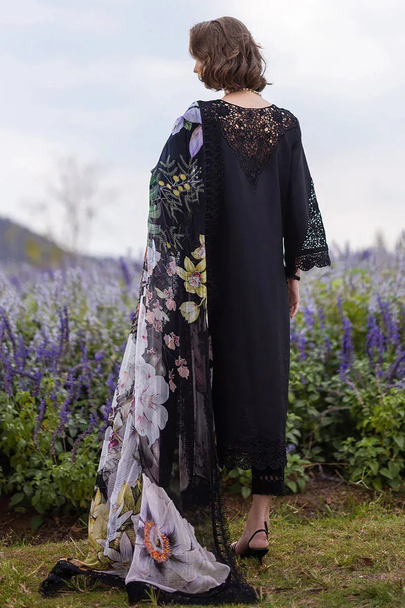 Mushq Hemline The Secret Garden Black Chiffon – view 8 – Poshaq