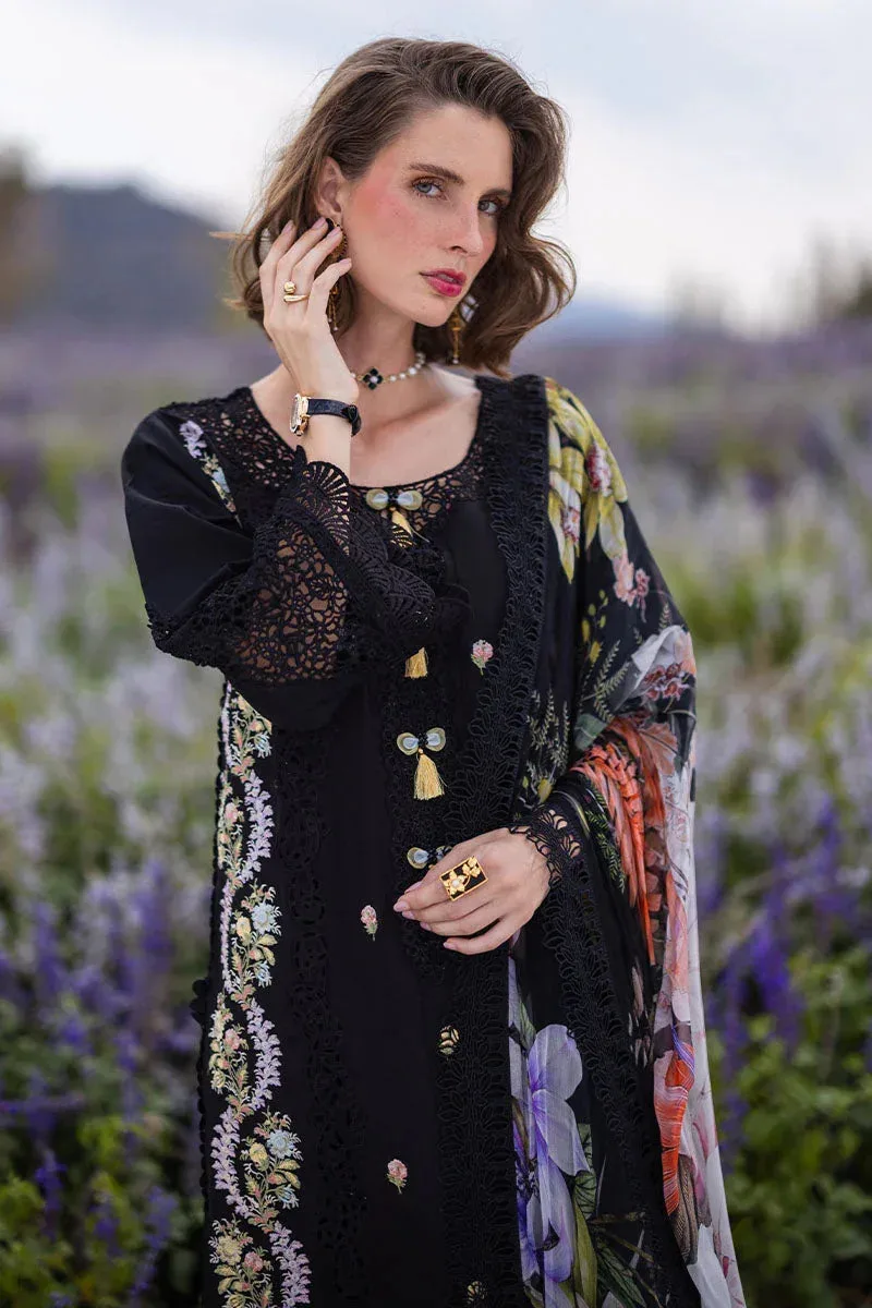 Mushq Hemline The Secret Garden Black Chiffon – view 9 – Poshaq