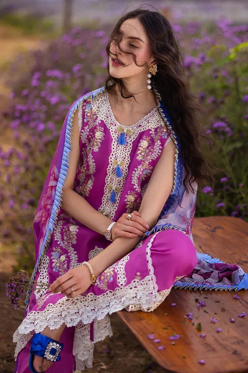 Mushq Hemline The Secret Garden Magenta Chiffon – view 3 – Poshaq