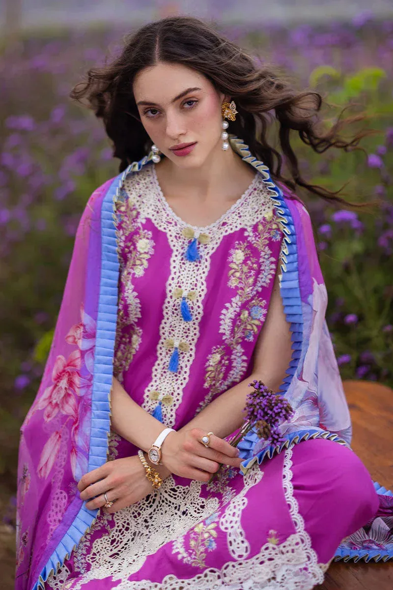 Mushq Hemline The Secret Garden Magenta Chiffon – view 6 – Poshaq