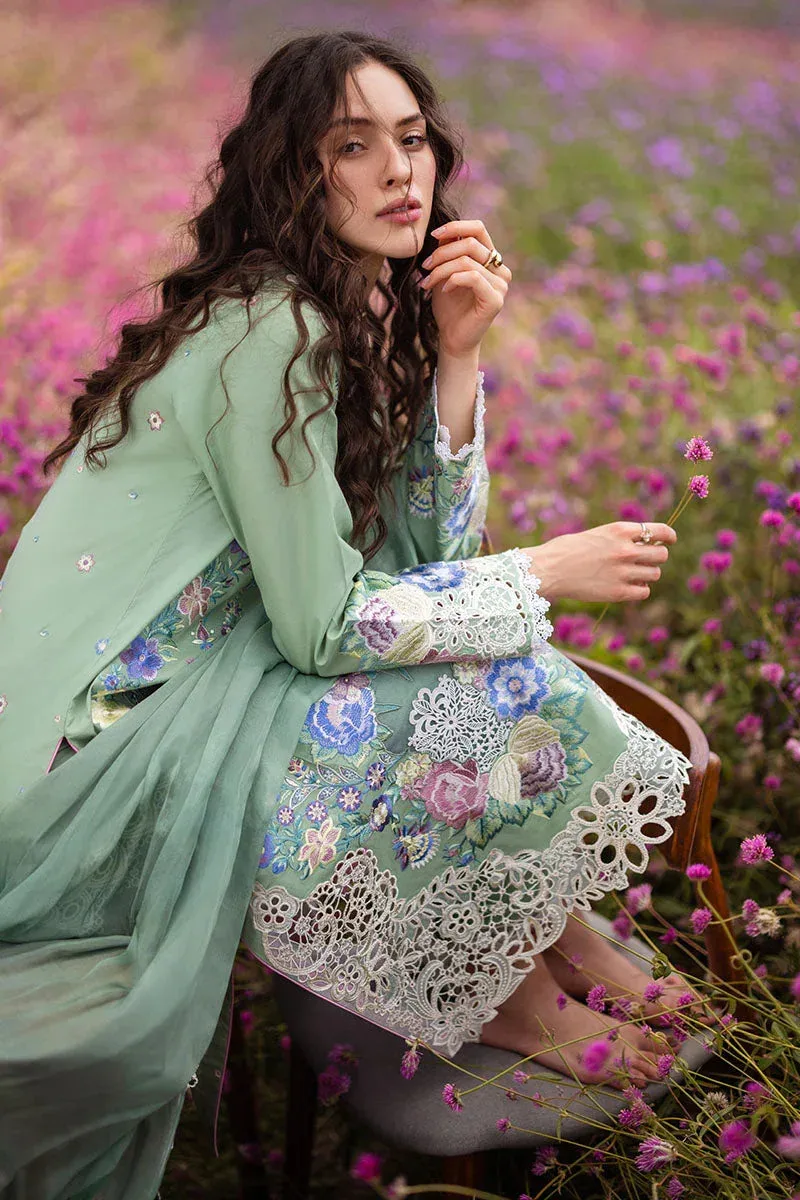 Mushq Hemline The Secret Garden Green Chiffon – view 5 – Poshaq