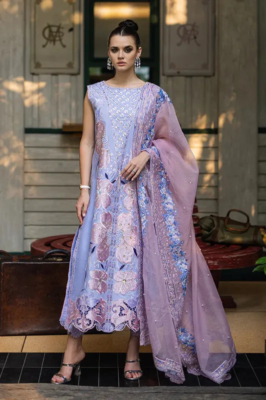 Mushq Orient Express Luxury Lawn Lilac Lawn – view 1 – Poshaq