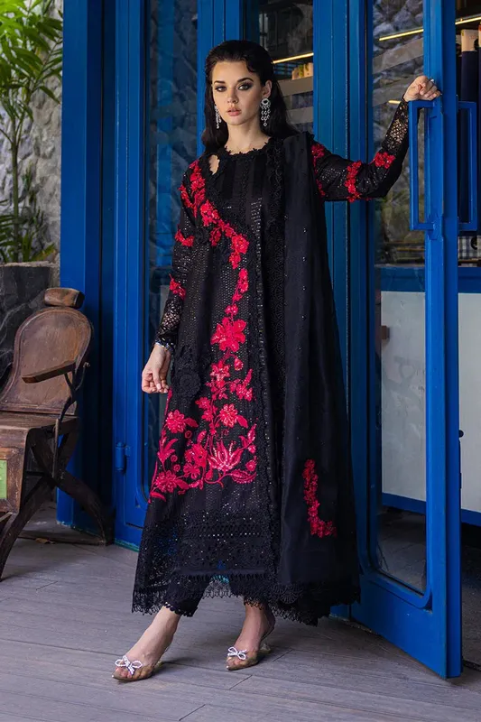 Mushq Orient Express Luxury Lawn Black Lawn – view 1 – Poshaq