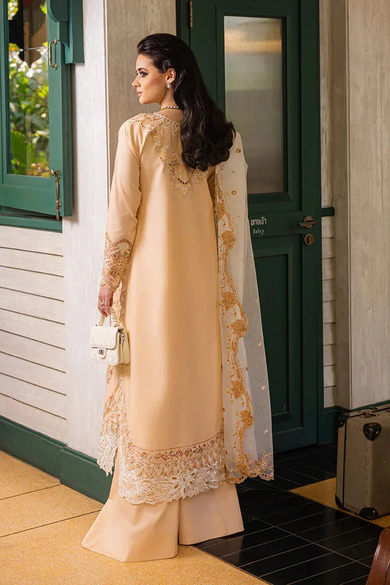 Mushq Orient Express Luxury Lawn Peach Lawn – view 2 – Poshaq