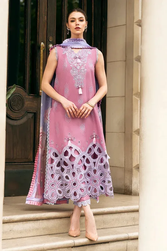 Mushq Hemline Odyssey Pink Organza – view 1 – Poshaq