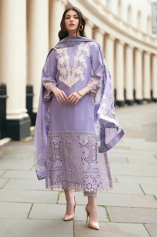 Mushq Hemline Odyssey Lilac Organza – view 1 – Poshaq