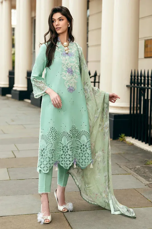 Mushq Hemline Odyssey Green Organza – view 1 – Poshaq