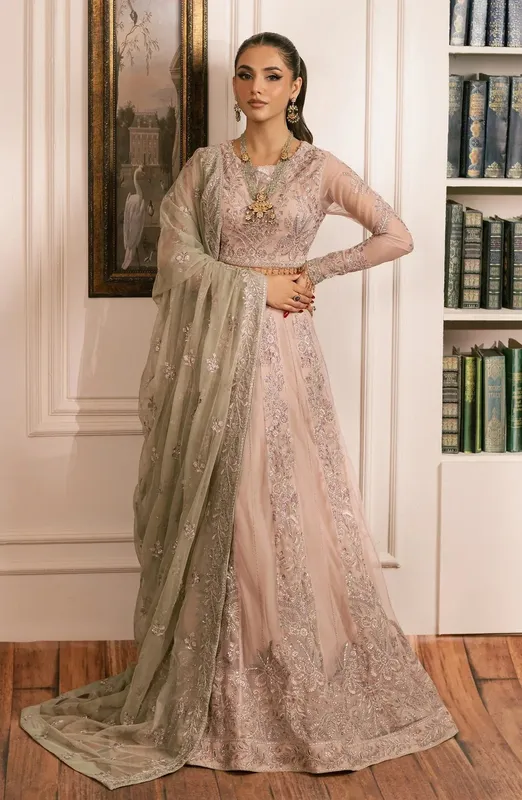 Zarif Inayat Wedding Formals Raw Silk – view 1 – Poshaq