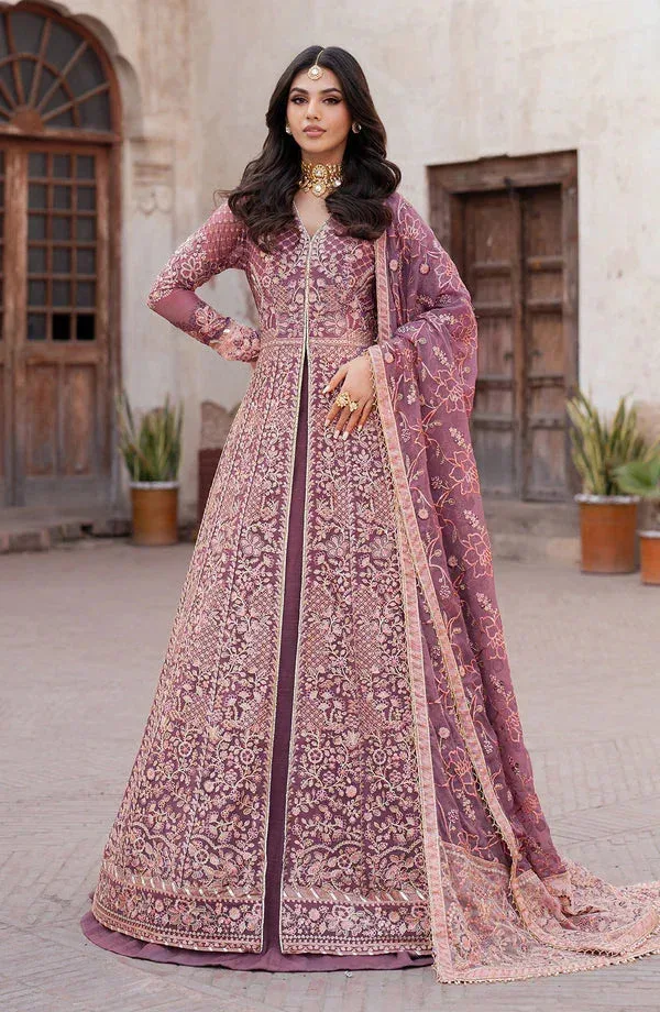 Zarif Shehnai Luxury Wedding Edit Peach Raw Silk – view 1 – Poshaq