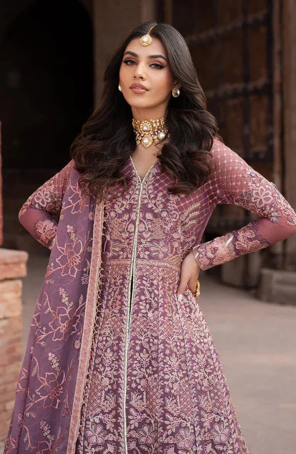 Zarif Shehnai Luxury Wedding Edit Peach Raw Silk – view 3 – Poshaq