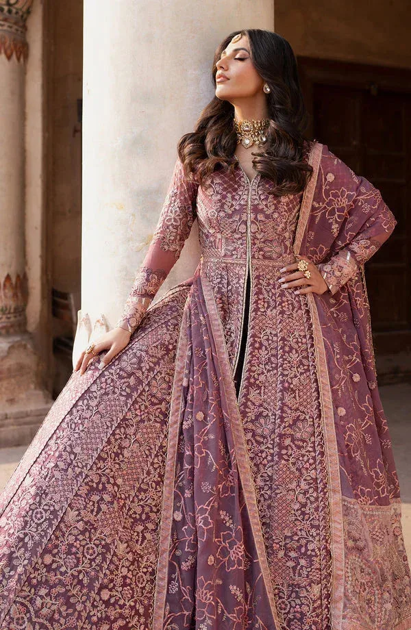 Zarif Shehnai Luxury Wedding Edit Peach Raw Silk – view 5 – Poshaq