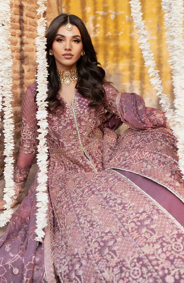 Zarif Shehnai Luxury Wedding Edit Peach Raw Silk – view 7 – Poshaq