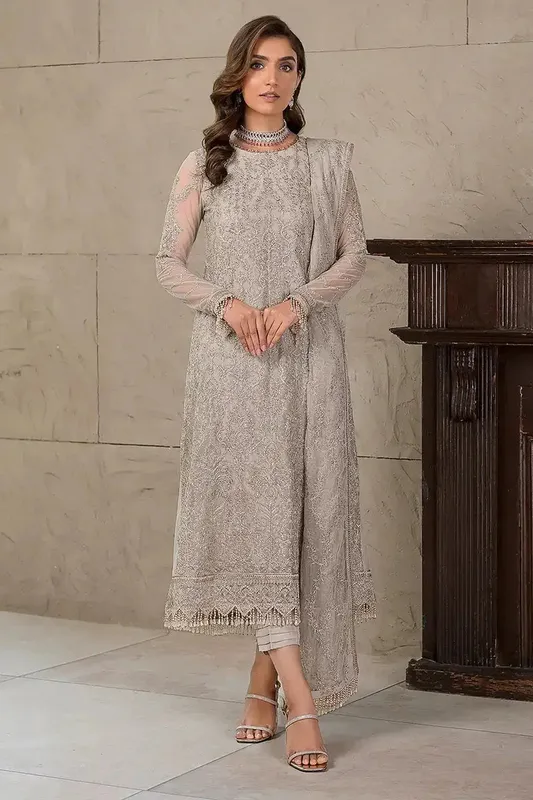 Zarif Falak Formals Raw Silk – view 1 – Poshaq