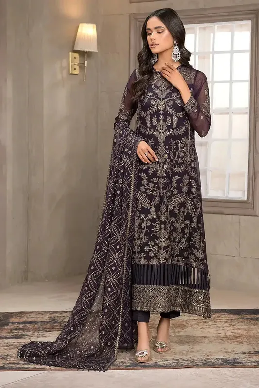 Zarif Falak Formals Raw Silk – view 1 – Poshaq