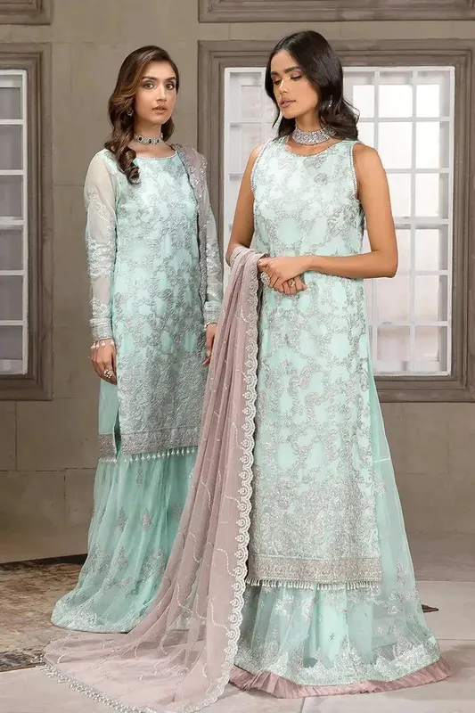 Zarif Falak Formals Raw Silk – view 1 – Poshaq