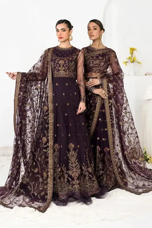 Zarif LA CELESTE LUXURY Formals Raw Silk – view 1 – Poshaq