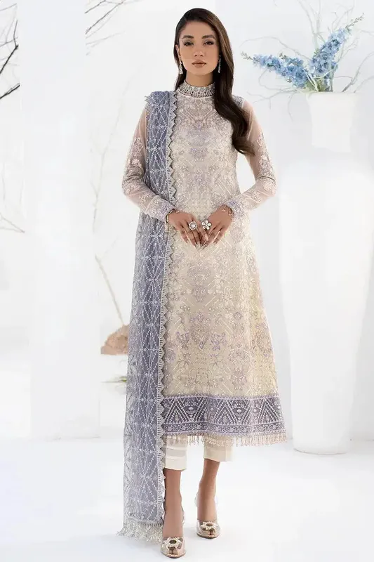 Zarif LA CELESTE LUXURY Formals Raw Silk – view 1 – Poshaq