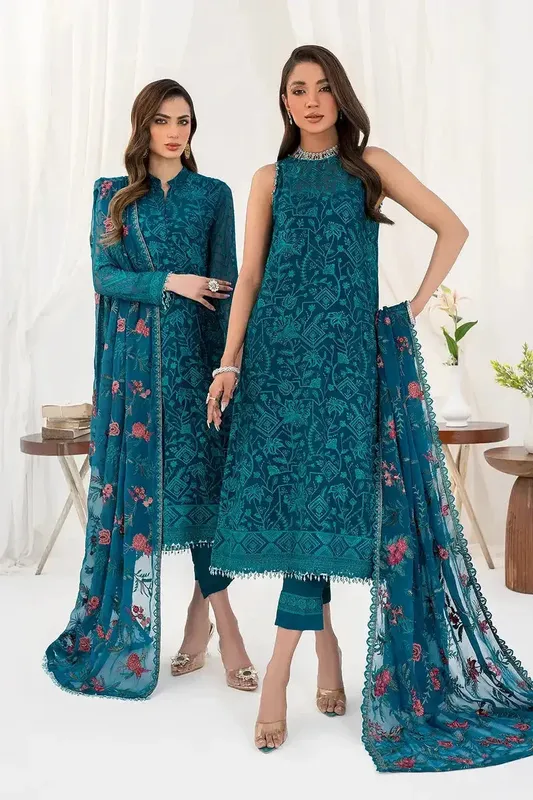 Zarif LA CELESTE LUXURY Formals Raw Silk – view 1 – Poshaq