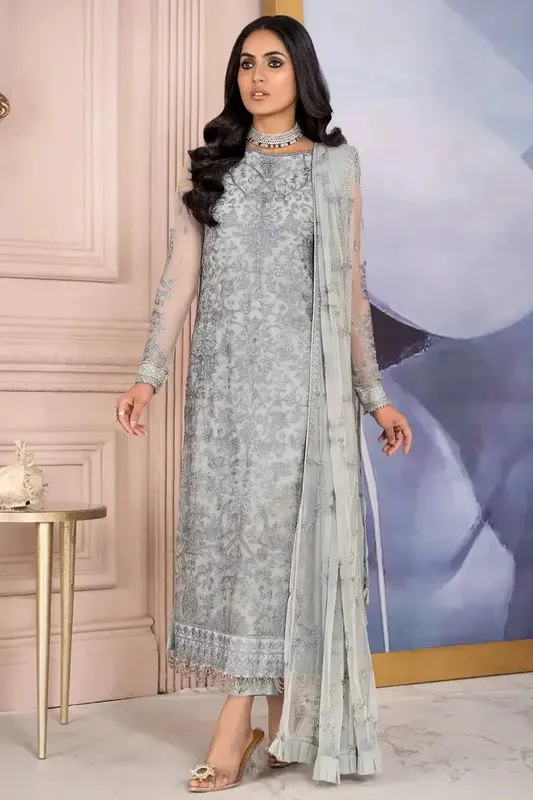 Zarif Afreen Formals Raw Silk – view 1 – Poshaq