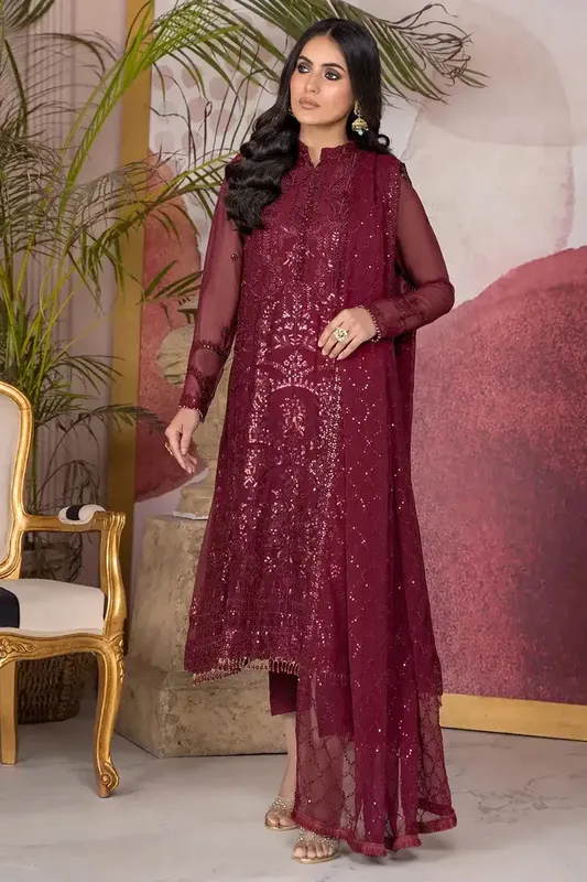 Zarif Afreen Formals Raw Silk – view 1 – Poshaq
