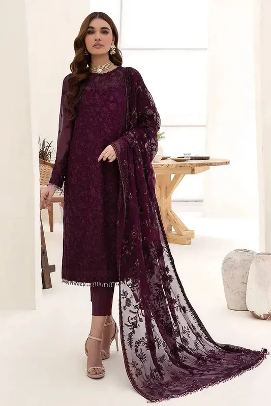 Zarif Nazneen Formals Raw Silk – view 1 – Poshaq