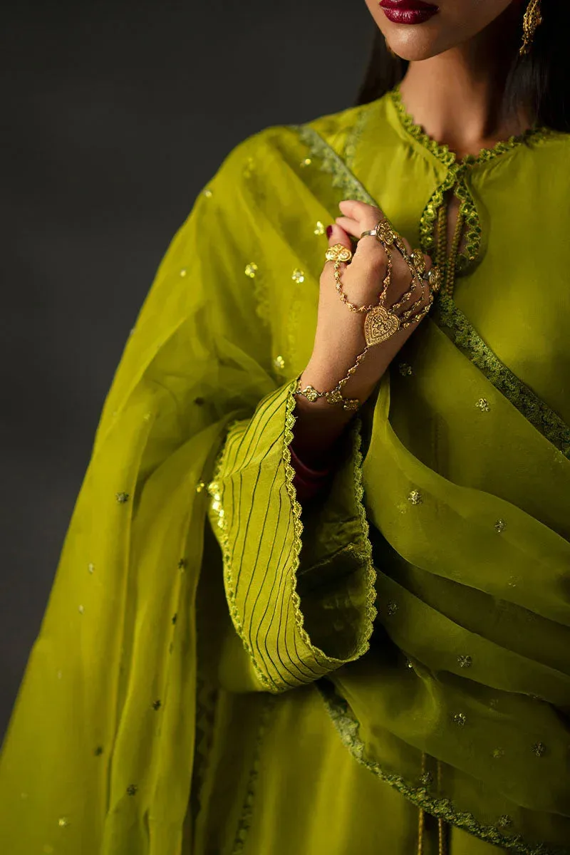 MNR Baano Summer Festive 25 cactus green Silk – view 4 – Poshaq