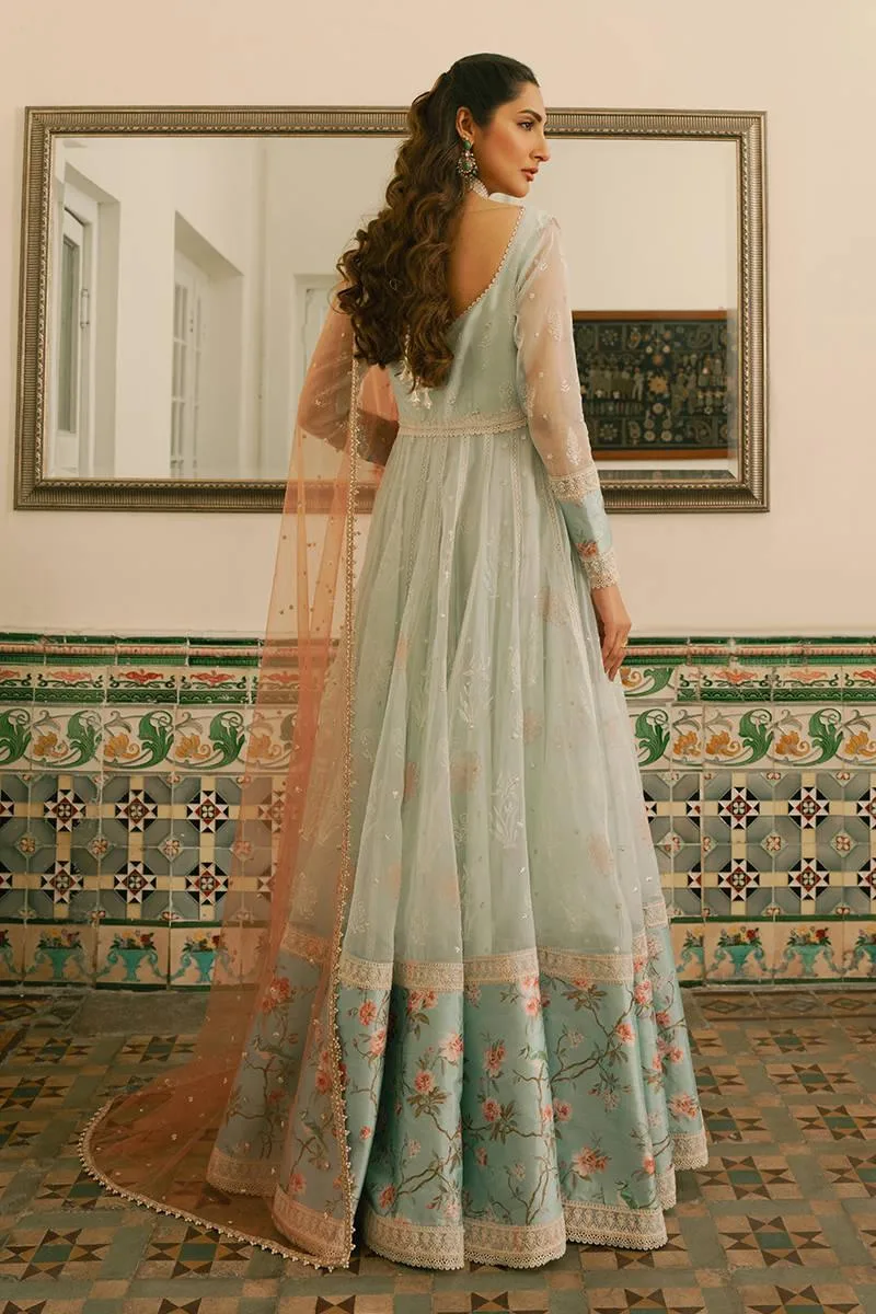 MNR Ashiyana Festive Eid Collection 25 Green Organza – view 2 – Poshaq