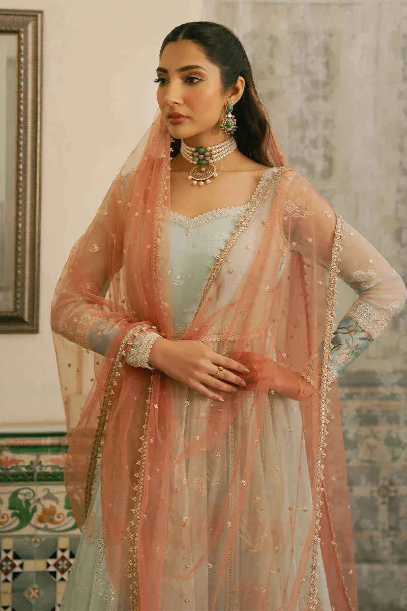 MNR Ashiyana Festive Eid Collection 25 Green Organza – view 5 – Poshaq