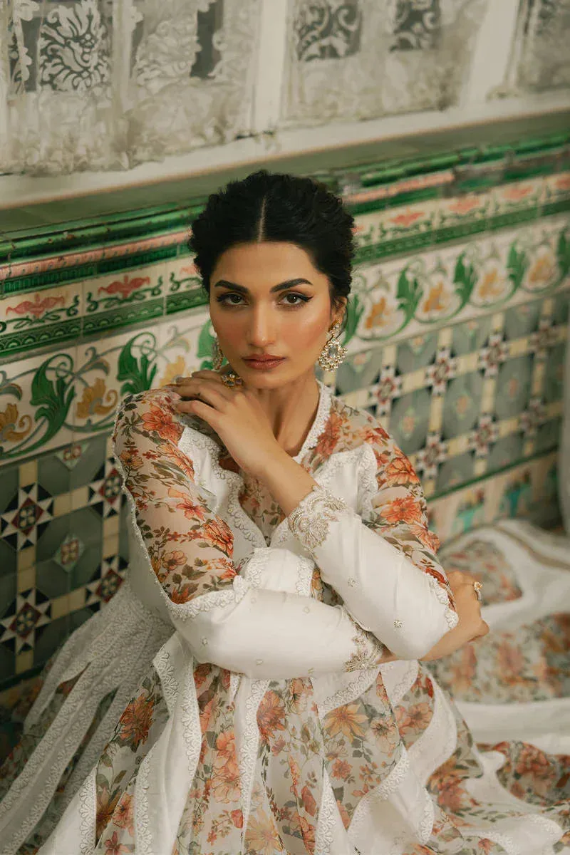 MNR Ashiyana Festive Eid Collection 25 White Organza – view 5 – Poshaq