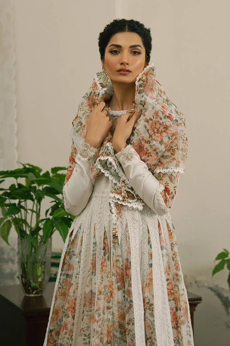 MNR Ashiyana Festive Eid Collection 25 White Organza – view 6 – Poshaq