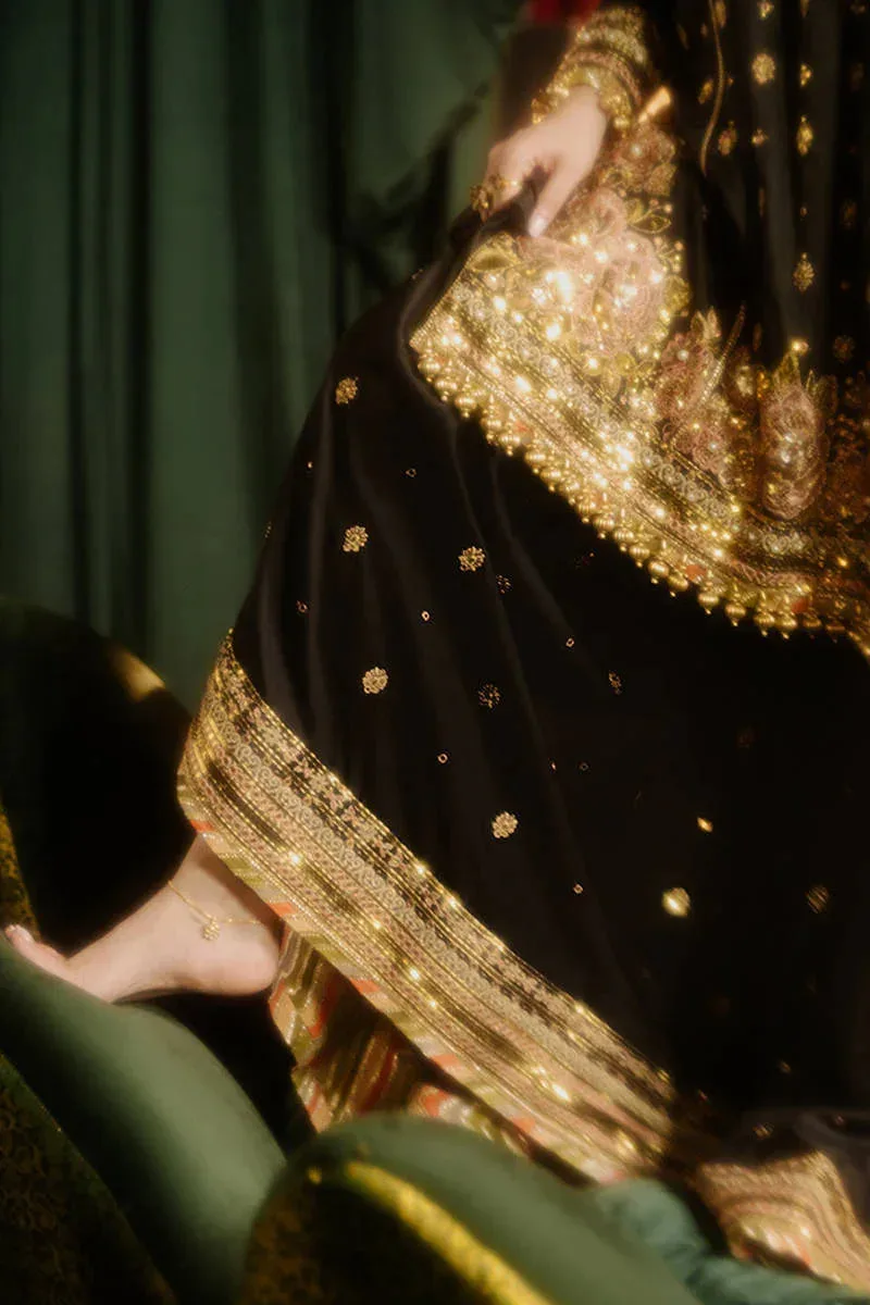 MNR Zarlish Festive Formals Black Organza – view 9 – Poshaq