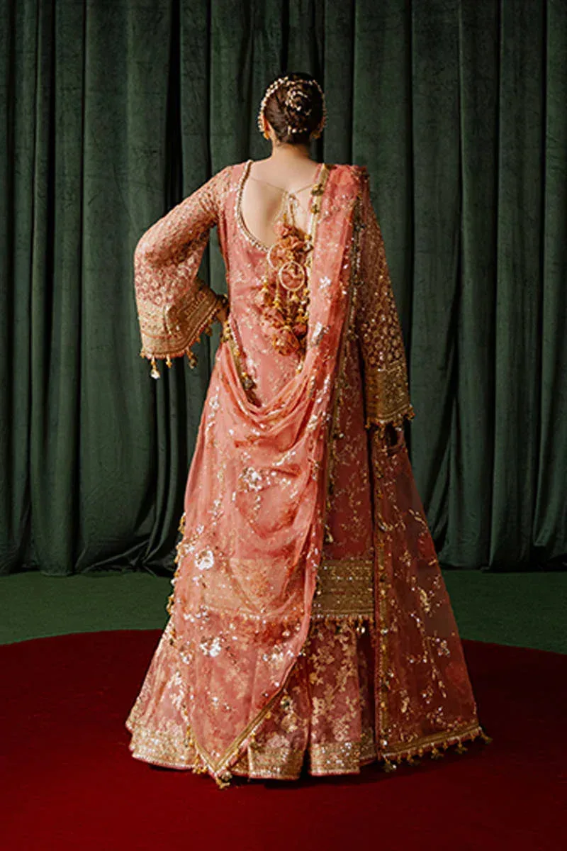 MNR Zarlish Festive Formals Soft Pink Organza – view 2 – Poshaq