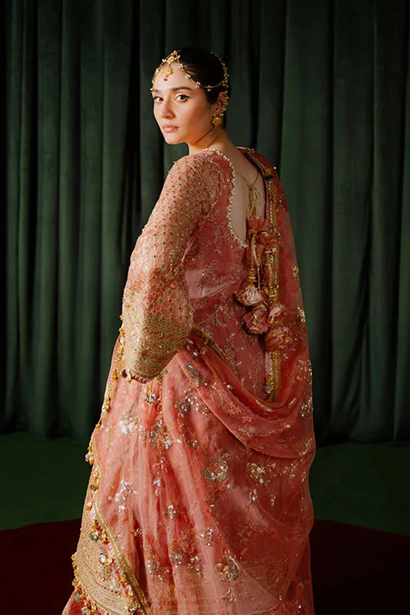 MNR Zarlish Festive Formals Soft Pink Organza – view 6 – Poshaq