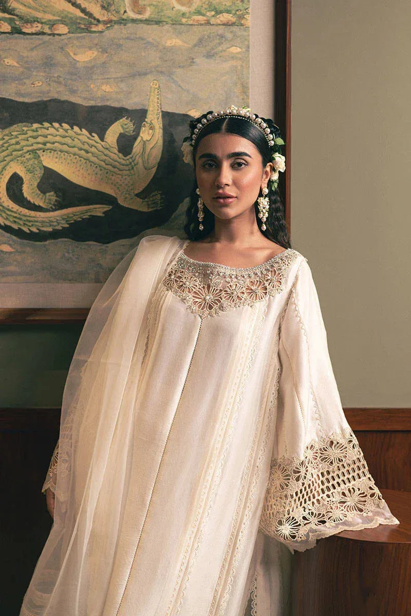 MNR Chaye Coffee Luxury Pret Raw Silk – view 5 – Poshaq