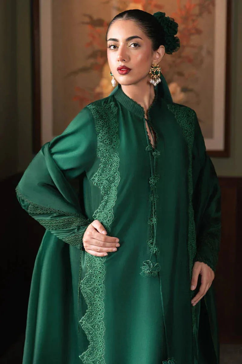 MNR Chaye Coffee Luxury Pret Green Raw Silk – view 7 – Poshaq