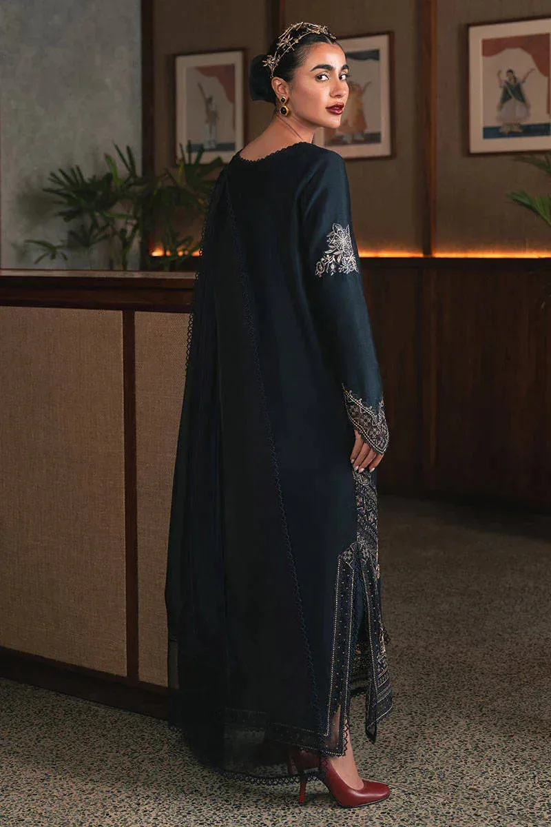 MNR Chaye Coffee Luxury Pret Blue Organza – view 2 – Poshaq