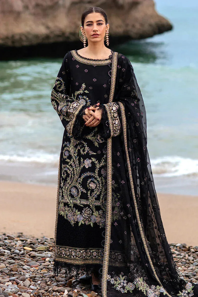 MNR Festive Lawn 24 Black Organza – view 1 – Poshaq