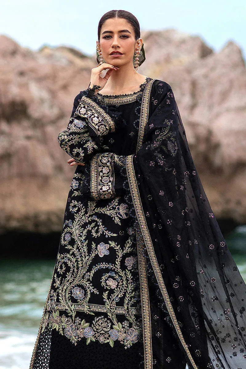MNR Festive Lawn 24 Black Organza – view 6 – Poshaq