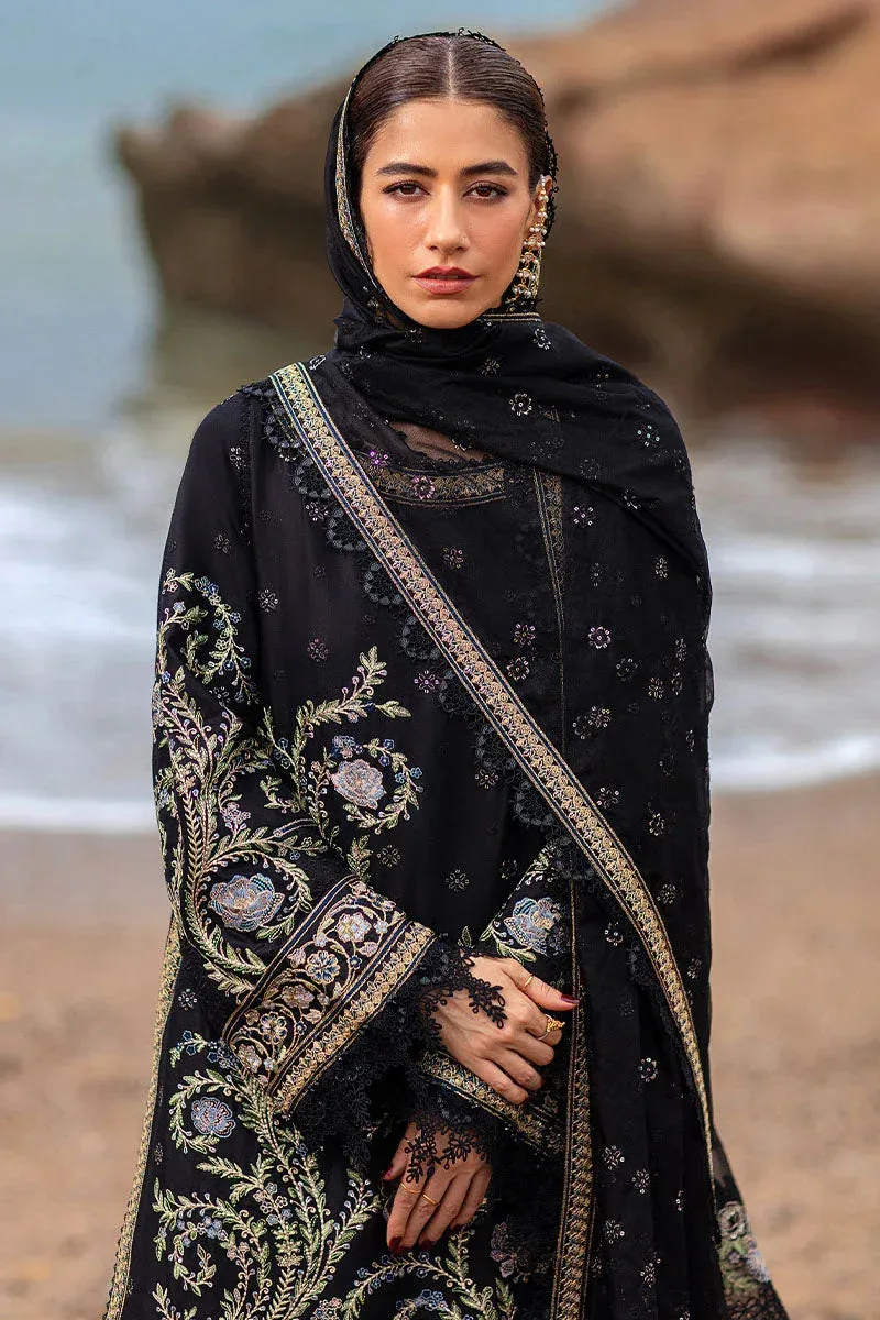 MNR Festive Lawn 24 Black Organza – view 7 – Poshaq