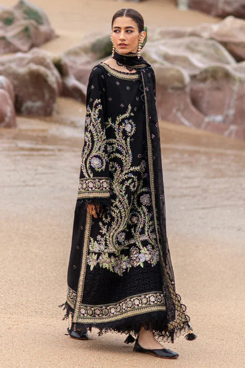 MNR Festive Lawn 24 Black Organza – view 8 – Poshaq