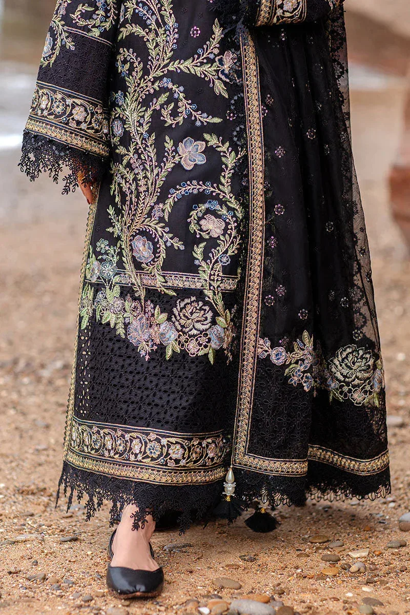 MNR Festive Lawn 24 Black Organza – view 9 – Poshaq