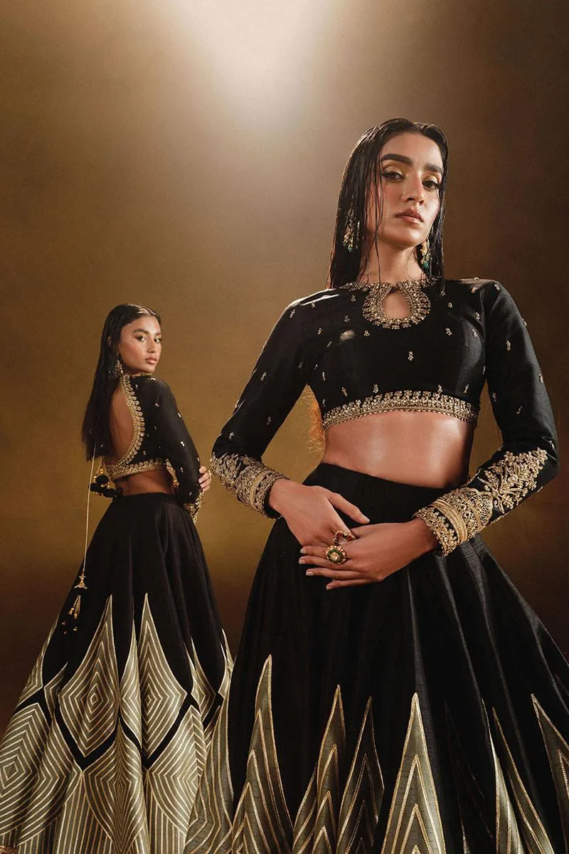 MNR Gota Shota Vol 2 Black Organza – view 7 – Poshaq