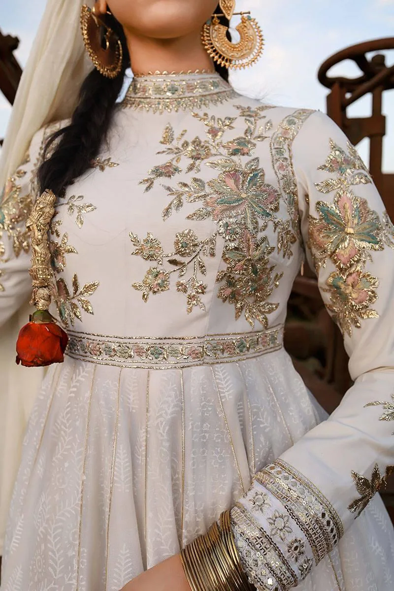 MNR Eid Festive 24 White Silk – view 3 – Poshaq