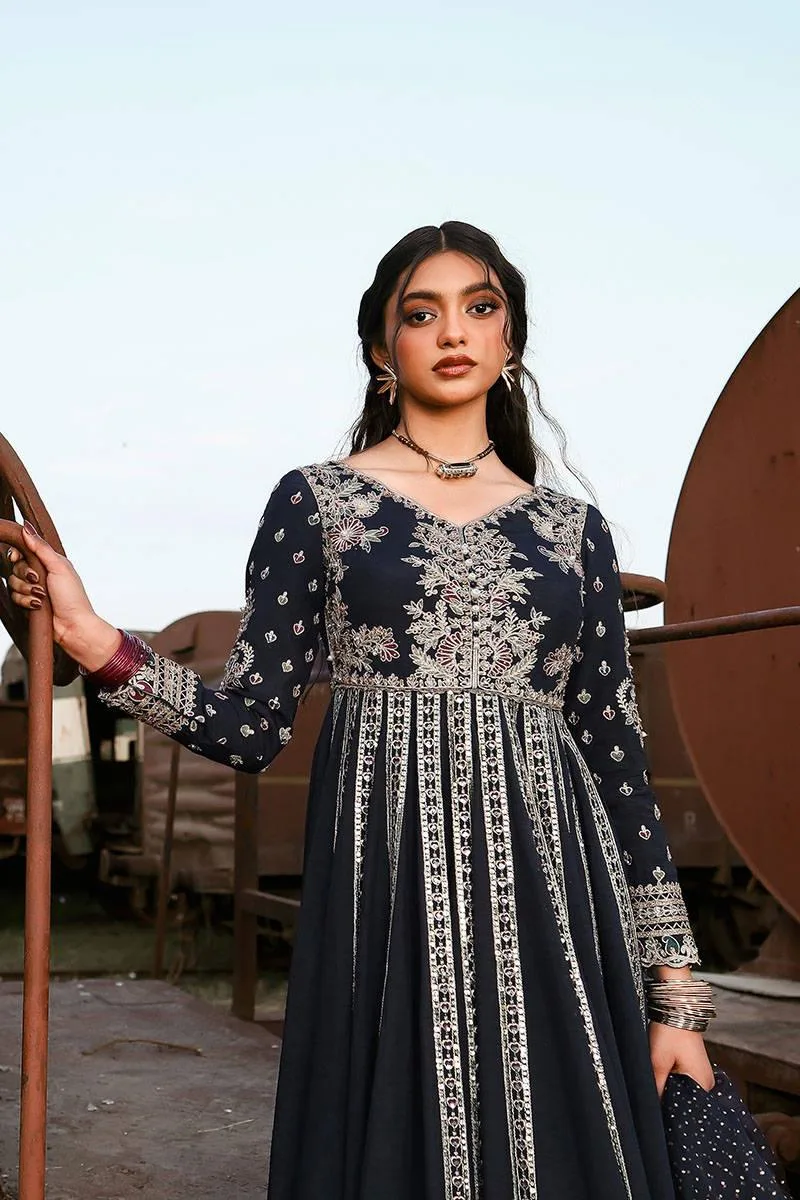MNR Eid Festive 24 Black Organza – view 3 – Poshaq